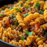 One Pot Beef Taco Pasta