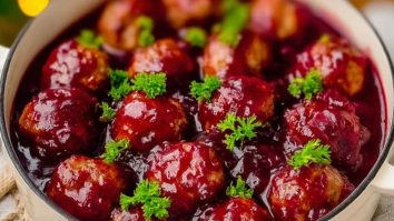 Quick Cranberry Meatballs