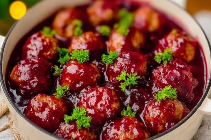 Quick Cranberry Meatballs
