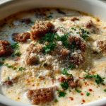 Sausage Parmesan Cream Cheese Soup