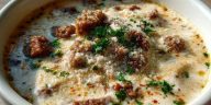 Sausage Parmesan Cream Cheese Soup