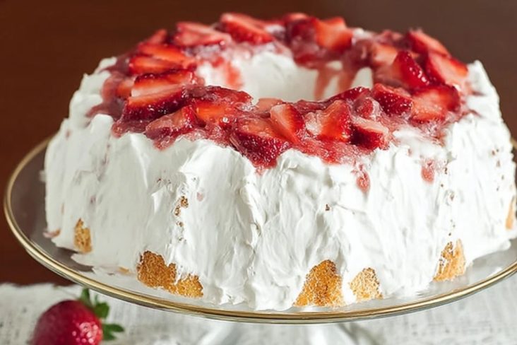 Strawberry Angel Cake