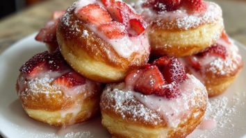 Strawberry Donut Rolls