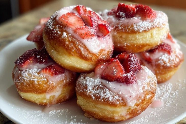 Strawberry Donut Rolls