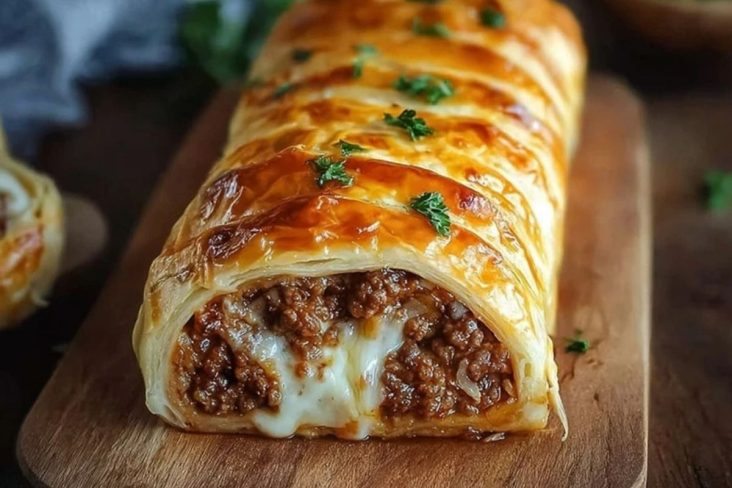 Ultimate Cheesy Ground Beef Roll