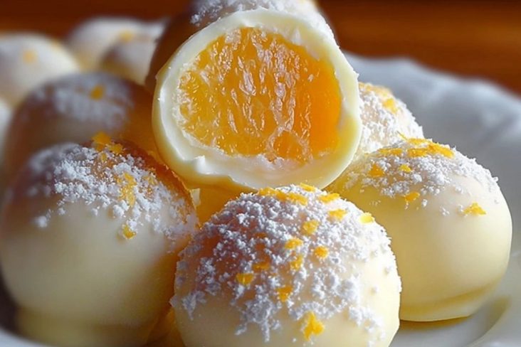 White Chocolate Orange Creamsicle Truffles