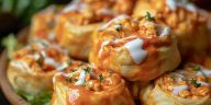 Buffalo Chicken Roll-Ups