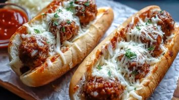 Cheesy Meatball Subs