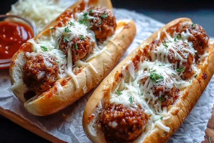 Cheesy Meatball Subs
