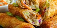Chicken Coleslaw Egg Rolls
