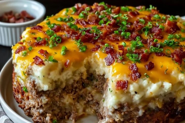 Classic Comfort Loaded Potato Meatloaf