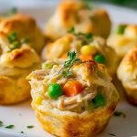 Easy Chicken Pot Pie Bites with Biscuits