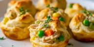 Easy Chicken Pot Pie Bites with Biscuits