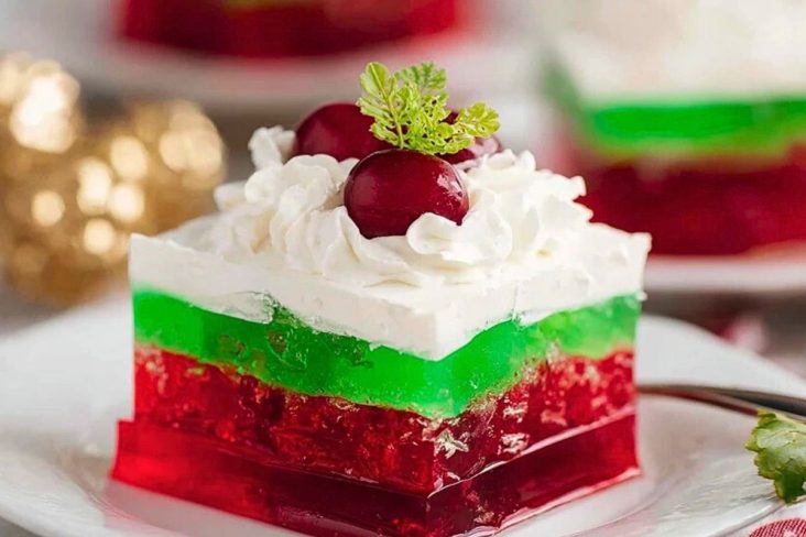 Easy Layered Christmas Jello