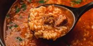 Hearty Tomato Rice Soup