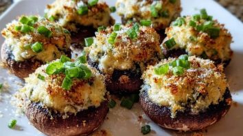 Irresistibly Easy Cream Cheese Stuffed Mushrooms