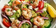 Mediterranean Shrimp and Avocado Salad