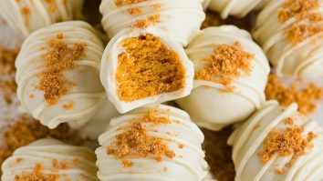 Pumpkin Pie Cheesecake Truffles