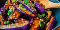 Szechuan-Style Eggplant in Garlic Sauce