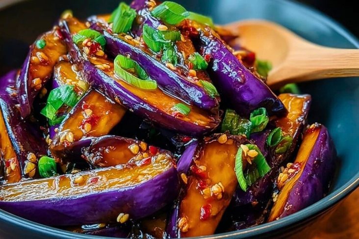 Szechuan-Style Eggplant in Garlic Sauce